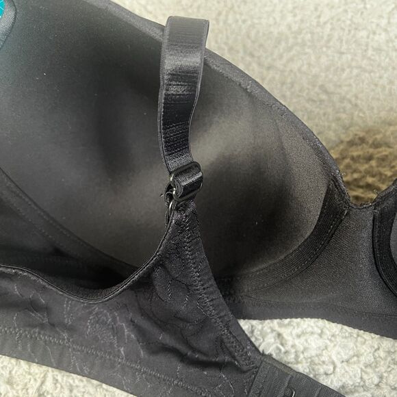 Vanity Fair Body Shine T Shirt Bra Women 38B Black Full Coverage Wire Free 72298 - Picture 7 of 7